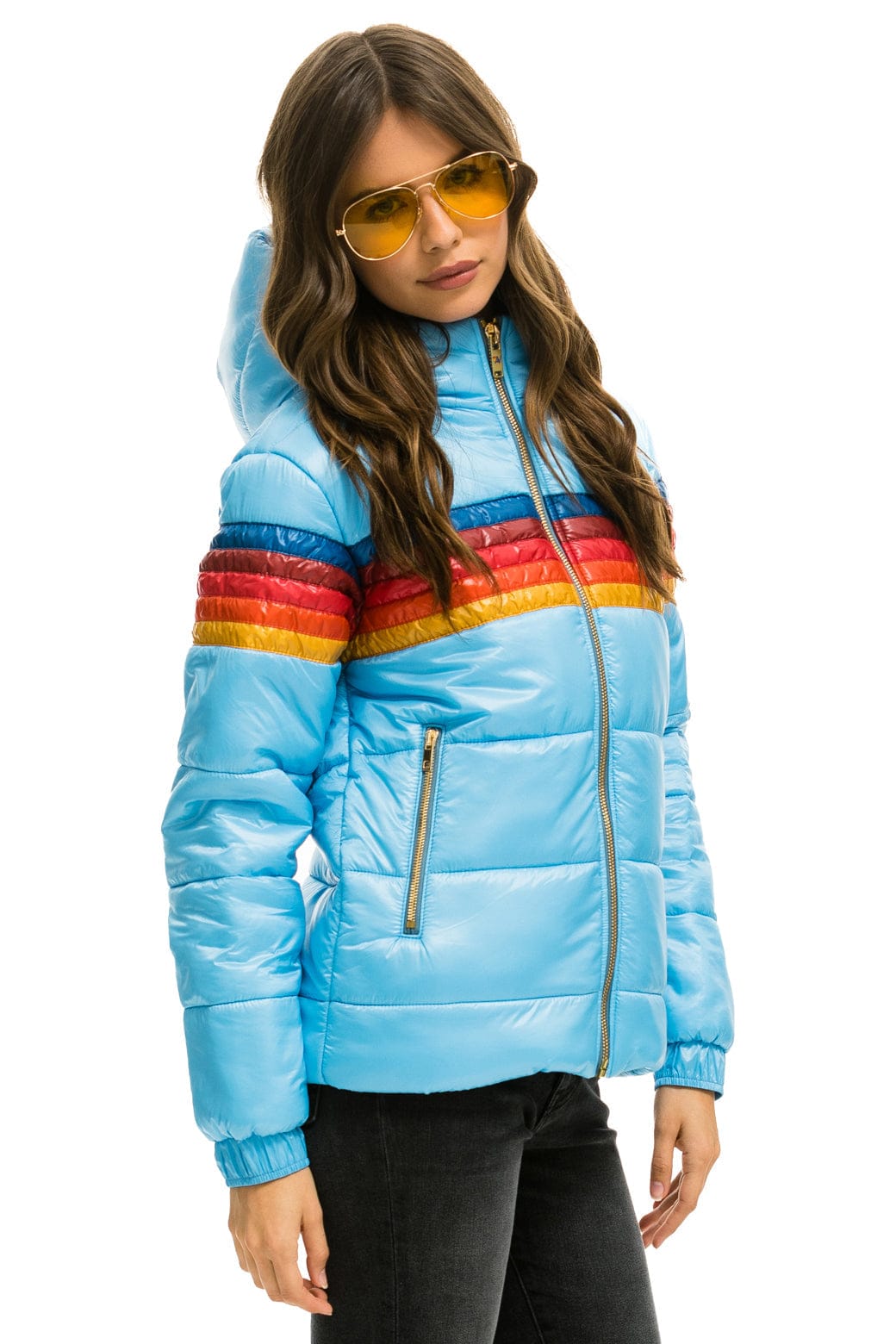 5 STRIPE TREKKER JACKET - GLOSSY SKY - Image 2