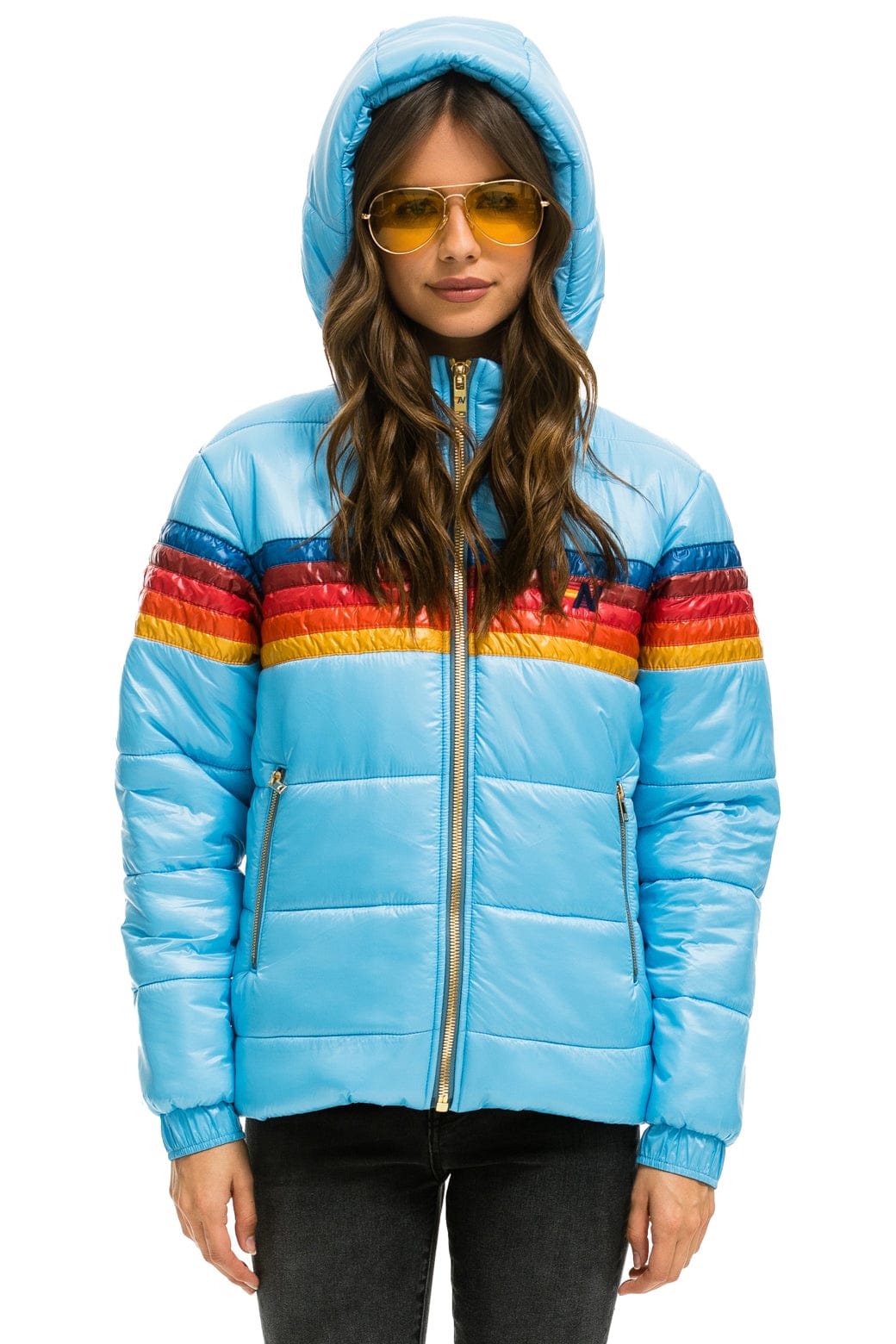 5 STRIPE TREKKER JACKET - GLOSSY SKY - Image 4