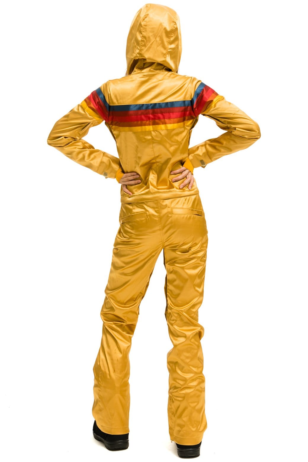 WOMEN'S 5 STRIPE SATIN POWDER SUIT - CHAMPAGNE - Image 10