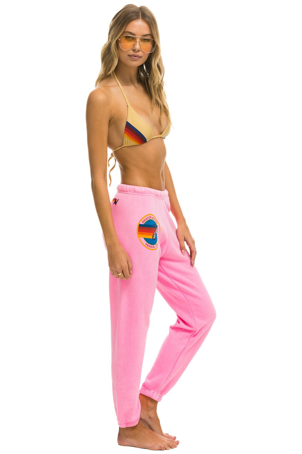 AVIATOR NATION SWEATPANTS - NEON PINK - Image 3