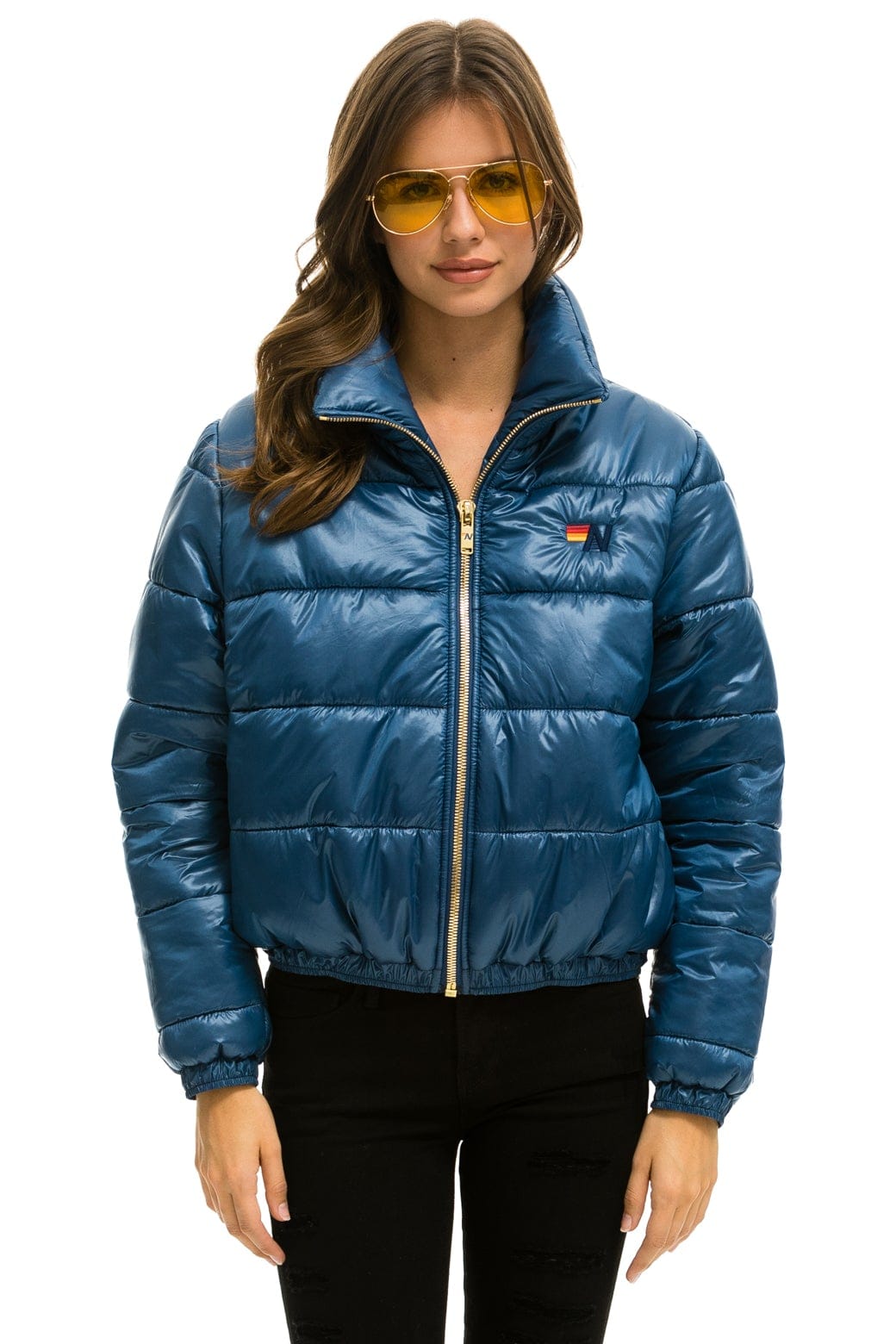 BOLT LUXE APRES PUFFER JACKET - GLOSSY DEEP BLUE - Image 3
