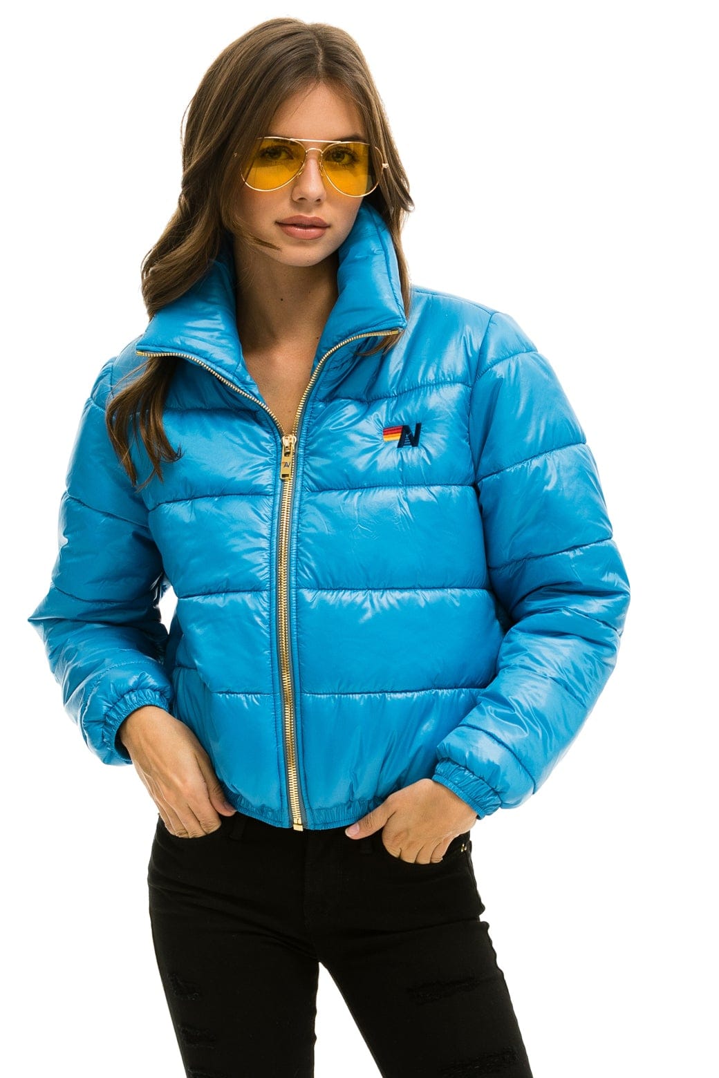 BOLT LUXE APRES PUFFER JACKET - GLOSSY OCEAN - Image 4