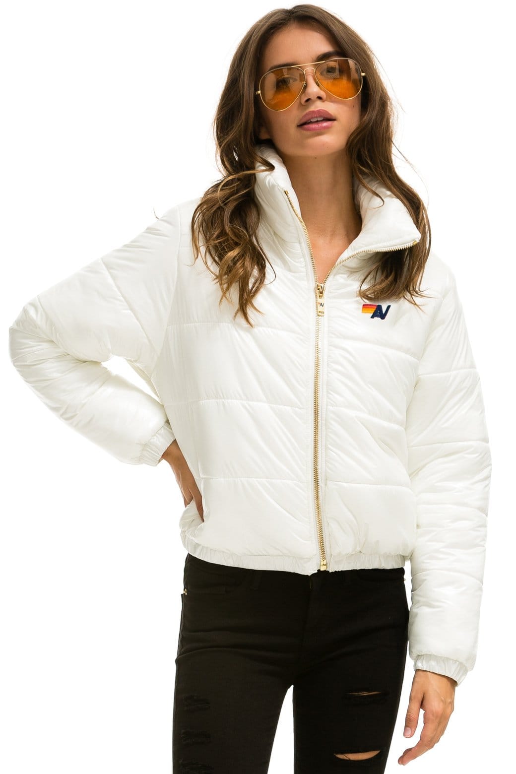 BOLT LUXE APRES PUFFER JACKET - GLOSSY WHITE - Image 4