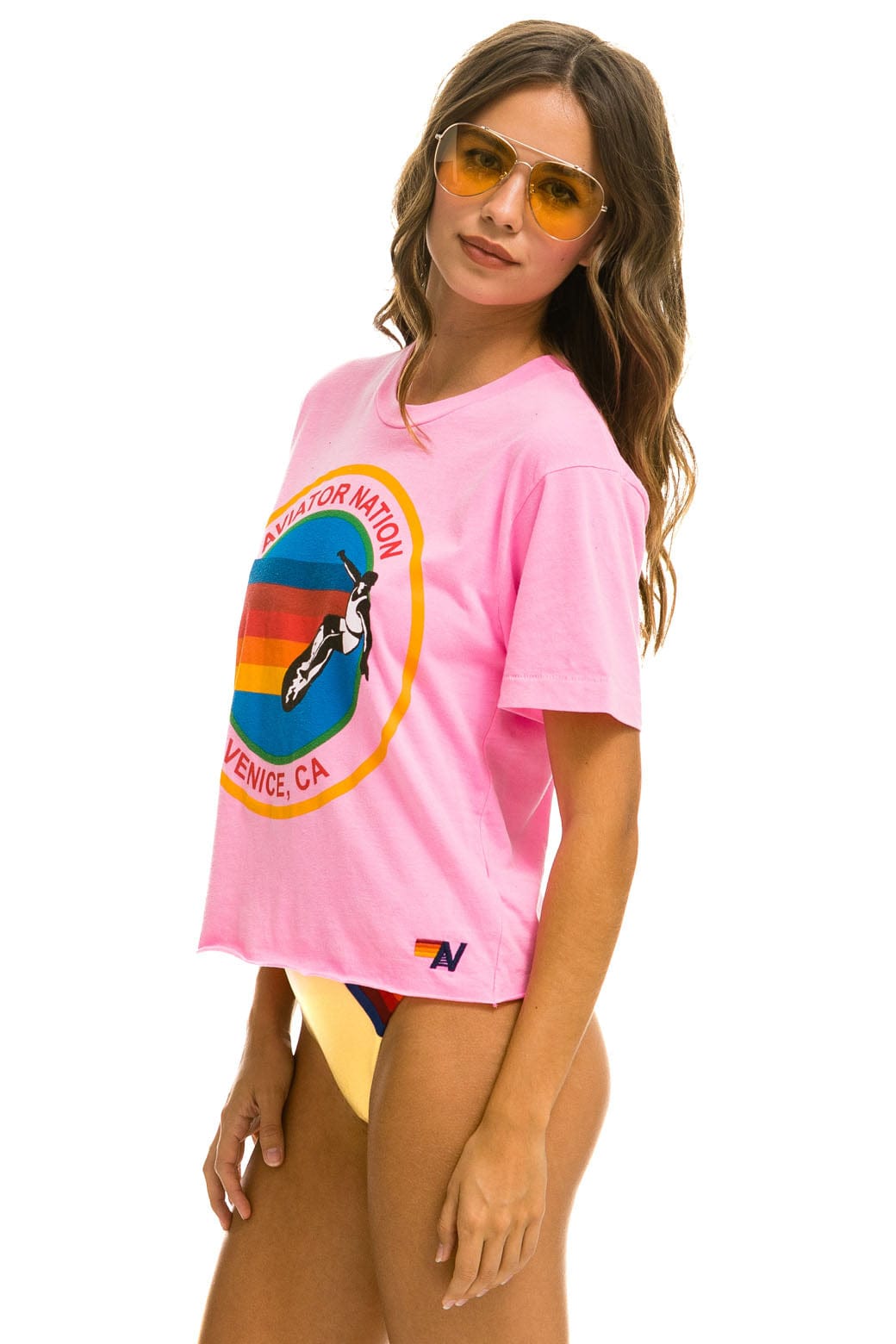 SIGNATURE BOYFRIEND TEE - NEON PINK - Image 2