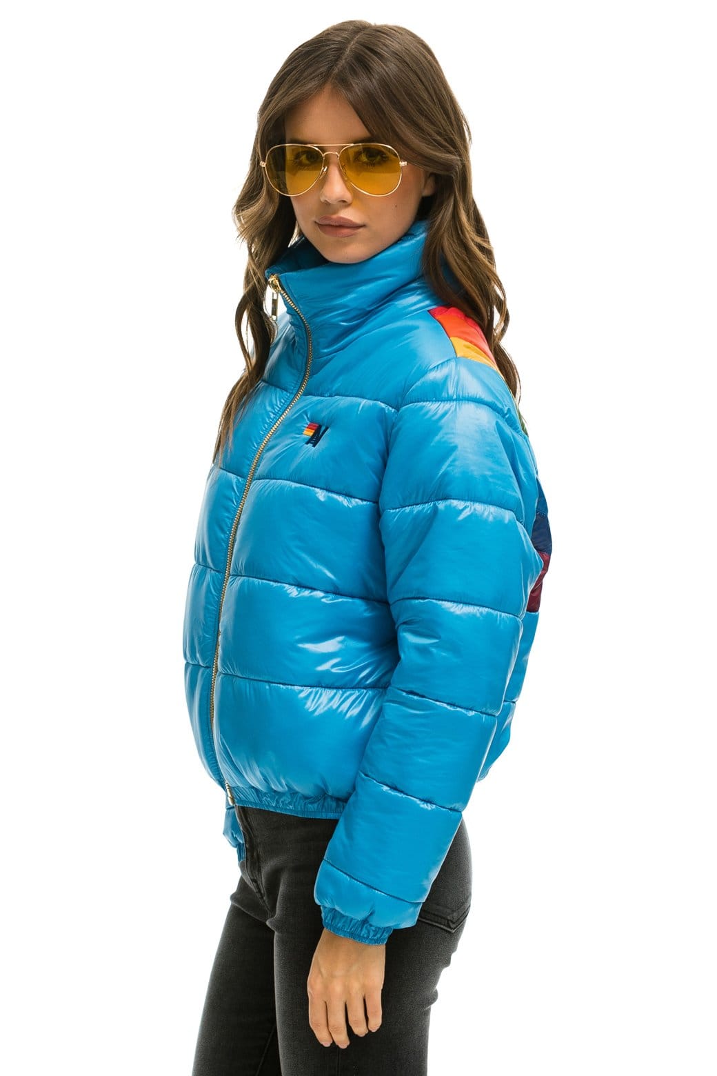 SUNBURST APRES PUFFER JACKET - GLOSSY OCEAN - Image 3